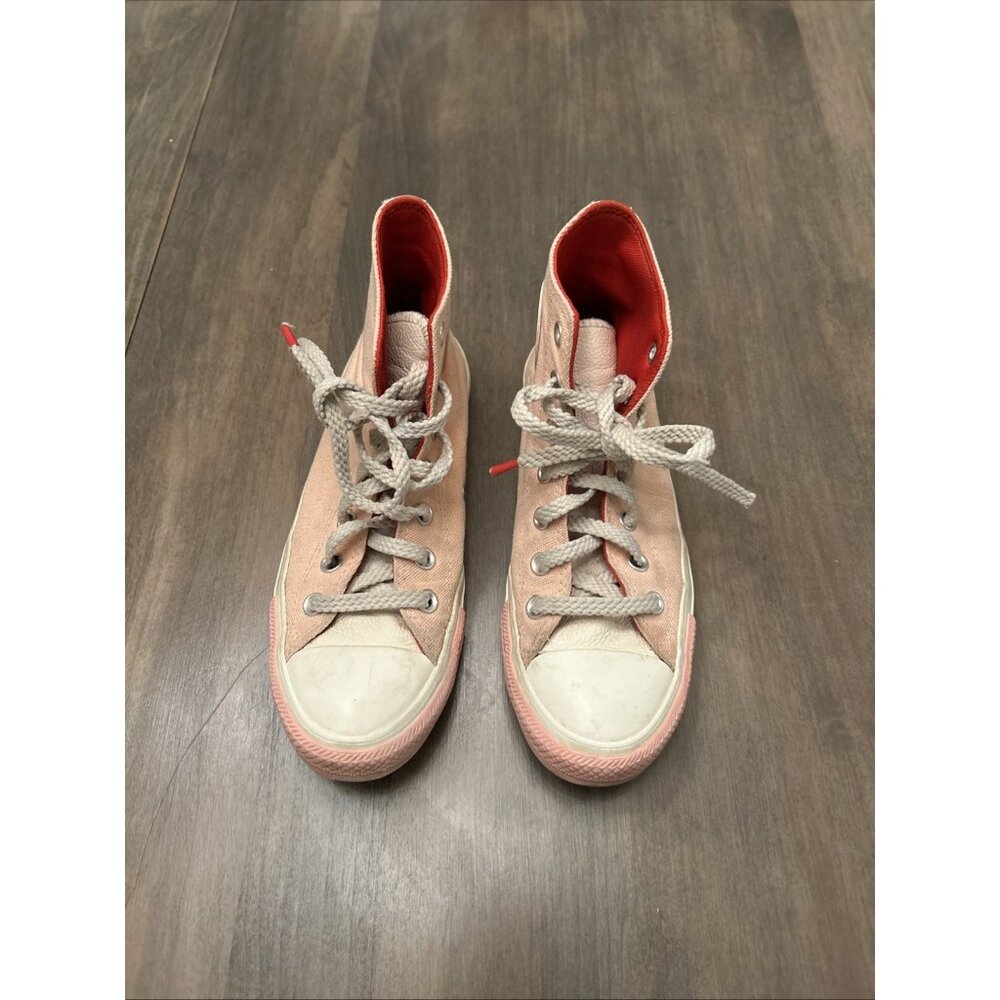 Converse Chuck Taylor All Star Hi Womens Size 8 Red Pink Athletic Shoes Sneakers